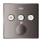 Grohe Grohtherm Smartcontrol Triple Function Therm Trim, Gray 29142A00 - alternate 6